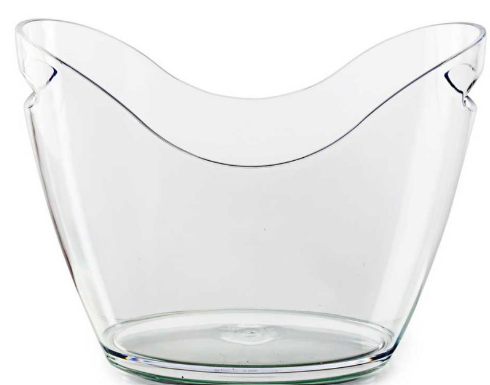 VA27 Vasque à champagne transparente de 7L